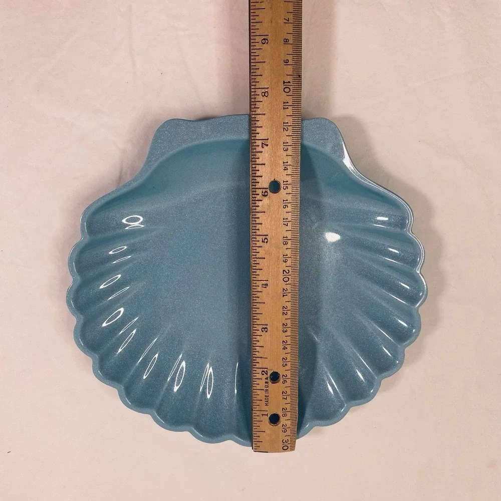 HOME / Melamine Salad Plate / Shell / Blue